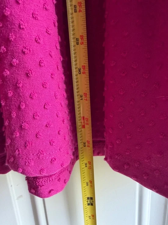 J. Crew Magenta Tiered Dress. Small. - Picture 7 of 8